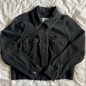 Black Cropped Jean Jacket